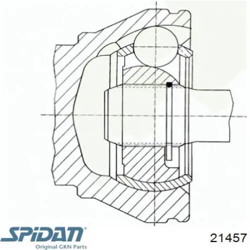 Граната внутрішня ліва 21457 GKN-Spidan