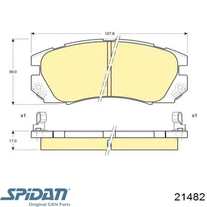 Купити 21482 GKN-Spidan Шарнір приводу зовнішній