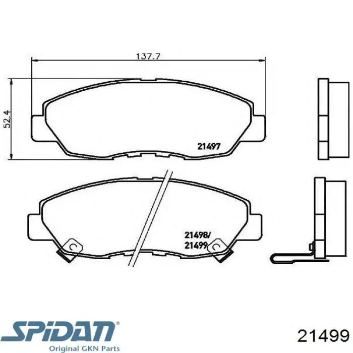 Пильник шарніра кутових швидкостей зовнішній передній GKN-Spidan 21499 ціна, від 12.67 USD