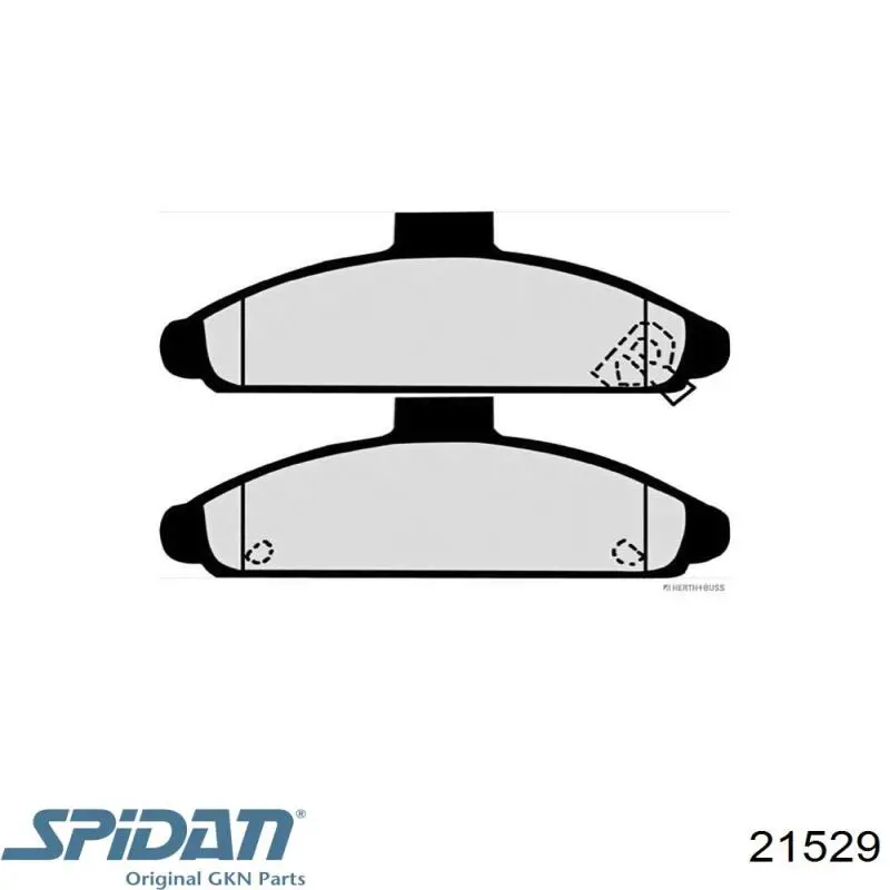 ШРУС зовнішній передній 21529 GKN-Spidan