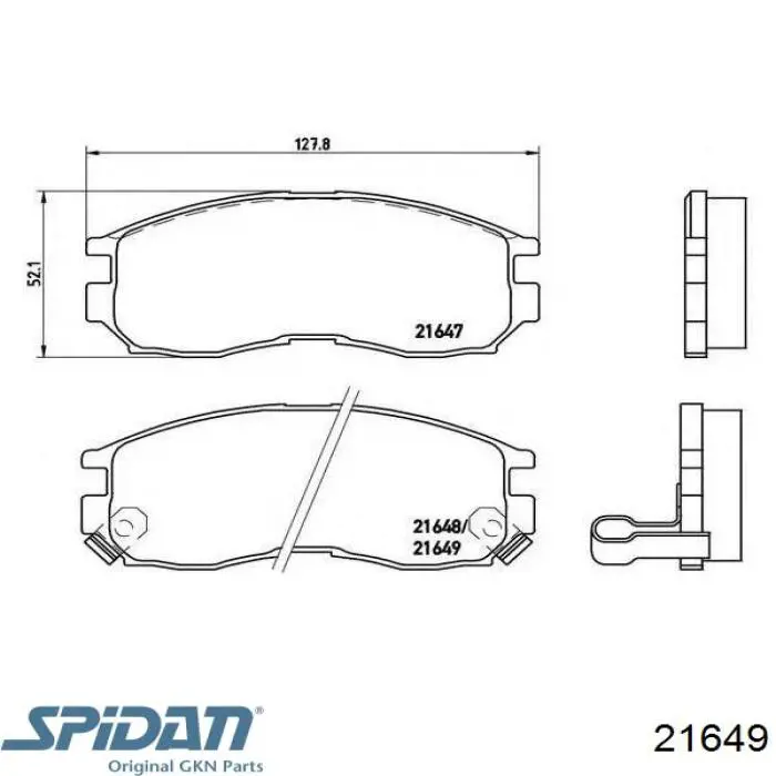 Купити 21649 GKN-Spidan Шарнір приводу зовнішній