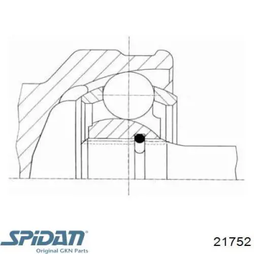 302207 GKN-Spidan шрус внутрішній, передній