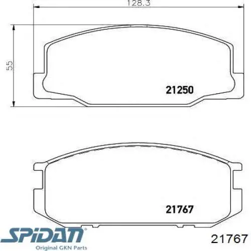 Купити 21767 GKN-Spidan ШРУС внутрішній, тришиб/трипод/тріпоід