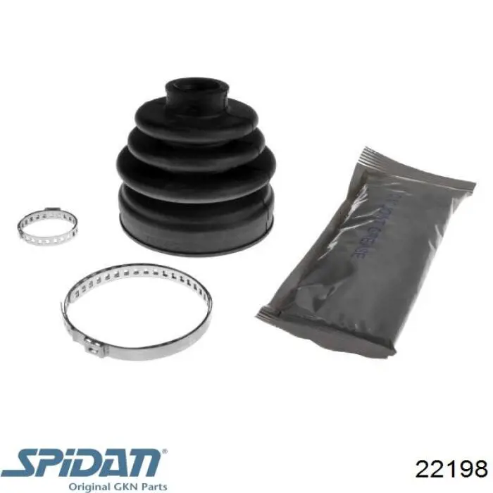 Пильник шарніра кутових швидкостей зовнішній передній GKN-Spidan 22198 ціна, від 6.81 USD