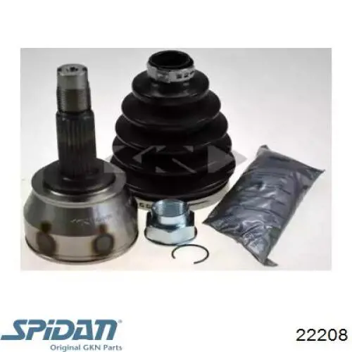 ШРУС зовнішній передній 22208 GKN-Spidan