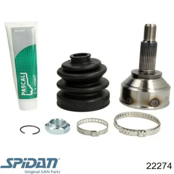 ШРУС зовнішній передній 0022274 GKN-Spidan