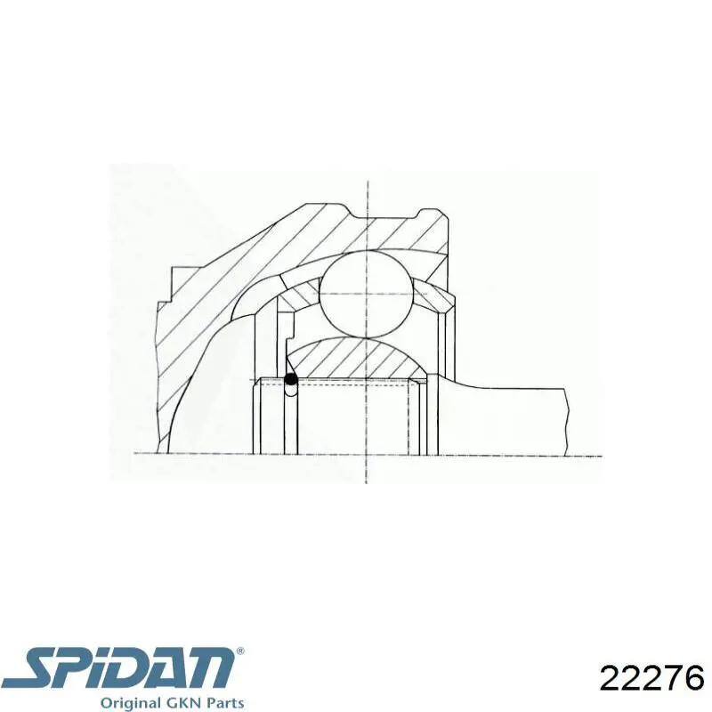 Купити 22276 GKN-Spidan Шарнір приводу зовнішній