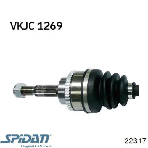 Піввісь передня, права EAI T49154A ціна, від 74.60 USD