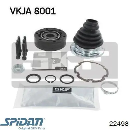Купити 22498 GKN-Spidan ШРУС внутрішній правий