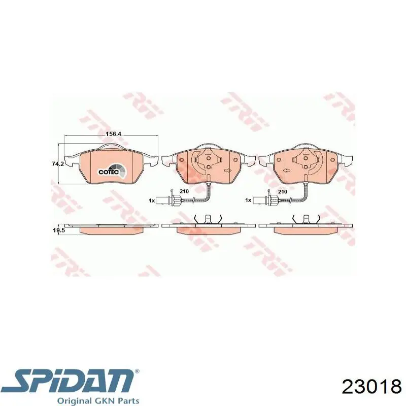 Купити 23018 GKN-Spidan Пильник ШРКШ зовнішній, задньої півосі