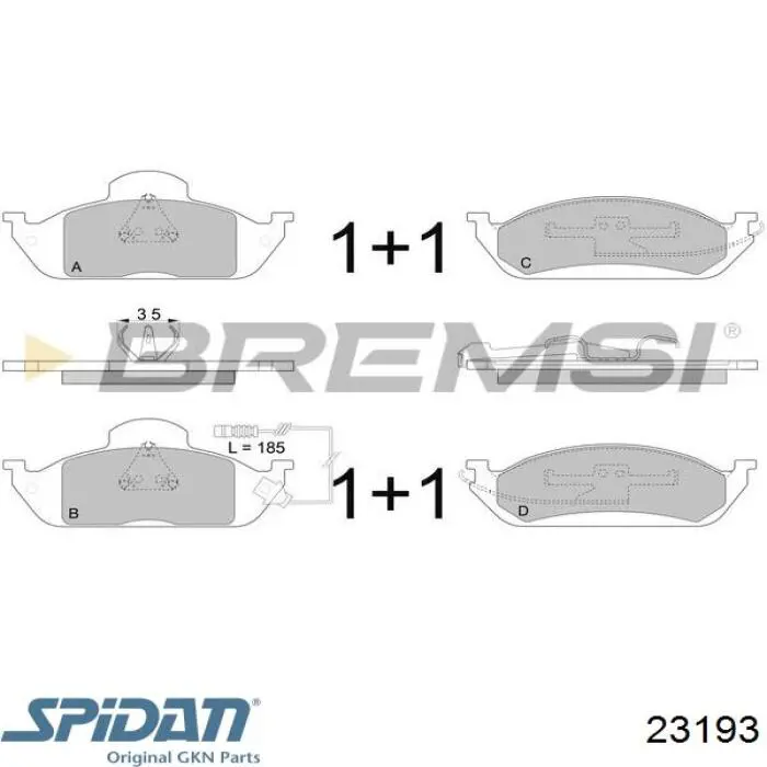 Пильник ШРУСа внутрішній 23193 GKN-Spidan