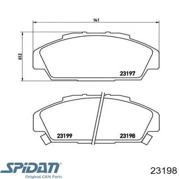 Купити 23198 GKN-Spidan Пильник шарніра кутових швидкостей внутрішній передній