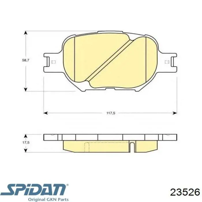 Купити 23526 GKN-Spidan Пильник шарніра кутових швидкостей внутрішній передній