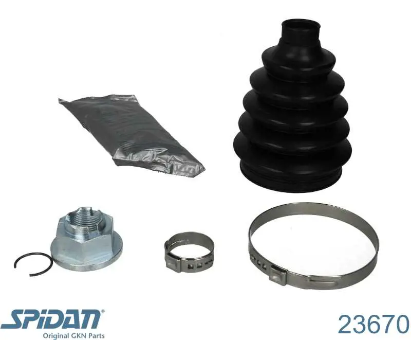 Купити 23670 GKN-Spidan Пильник ШРУСа зовнішній, правий