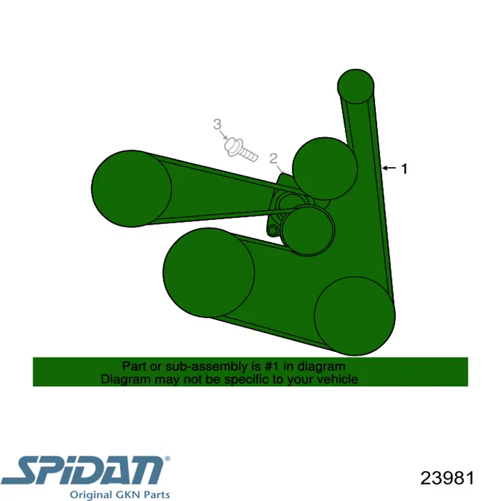 Купити 23981 GKN-Spidan Шарнір приводу зовнішній