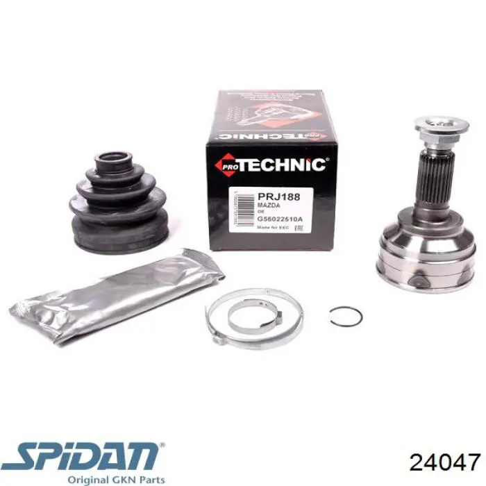 Купити 24047 GKN-Spidan Шарнір приводу зовнішній