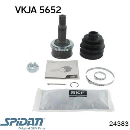 Купити 24383 GKN-Spidan Шарнір приводу зовнішній