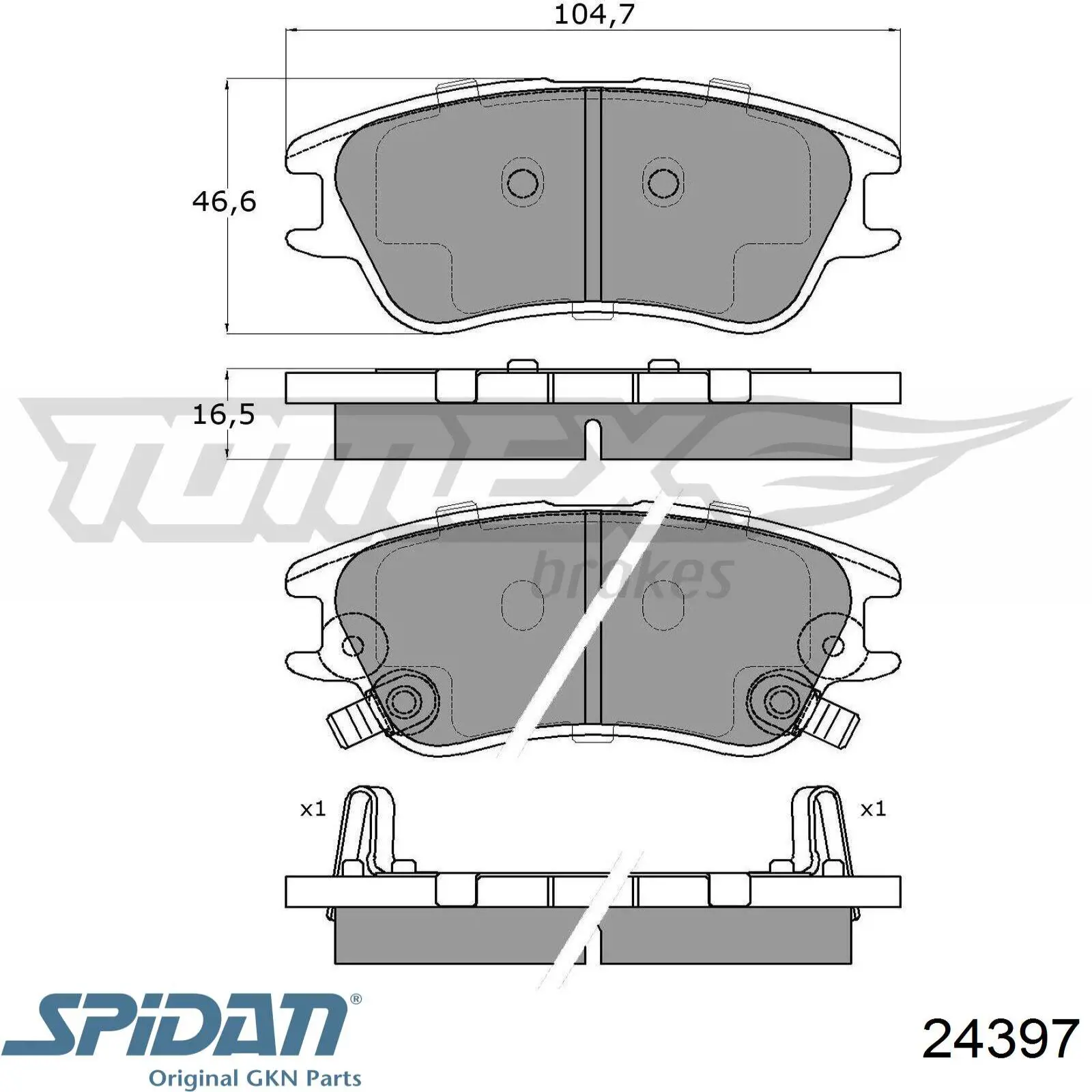 Піввісь (привід) передня, права 24397 GKN-Spidan