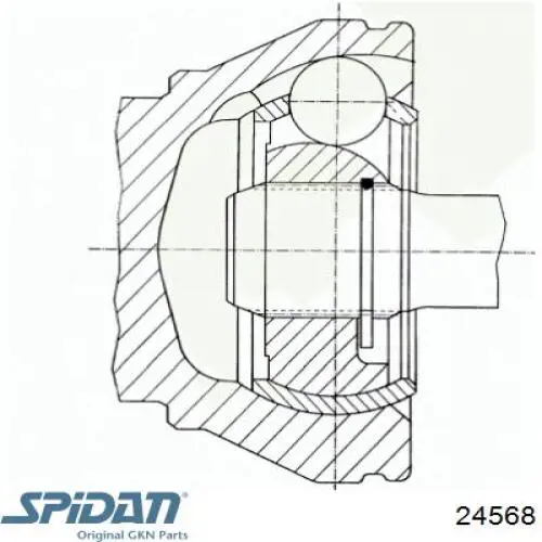 Купити 24568 GKN-Spidan ШРУС внутрішній правий