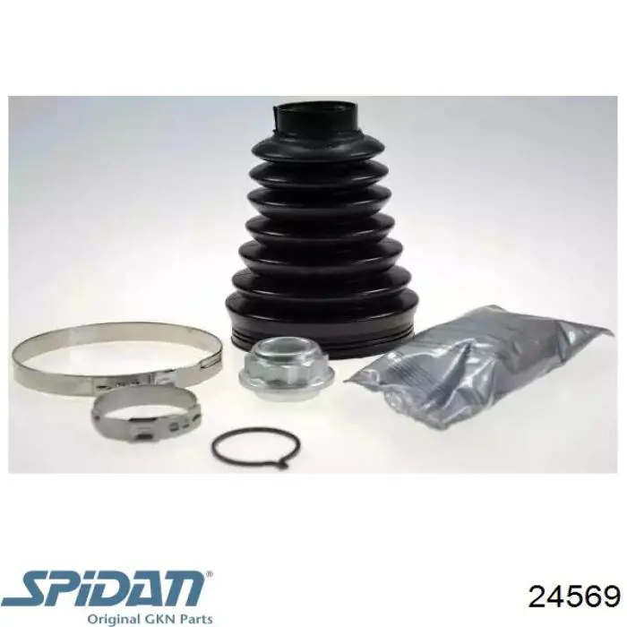 Купити 24569 GKN-Spidan Пильник шарніра кутових швидкостей внутрішній передній