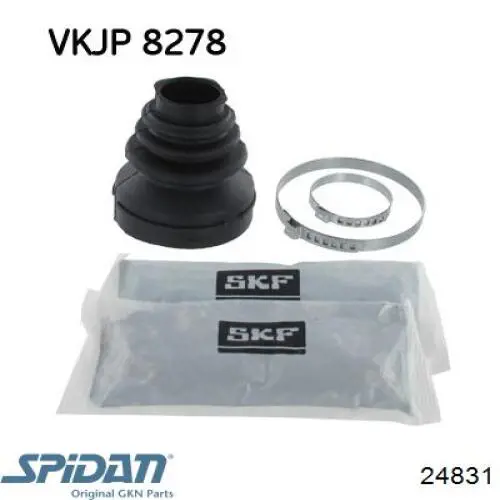 Купити 24831 GKN-Spidan Пильник шарніра кутових швидкостей внутрішній передній