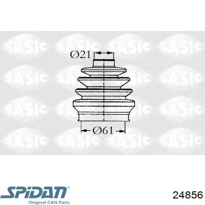 Пильник ШРУСа внутрішній 24856 GKN-Spidan