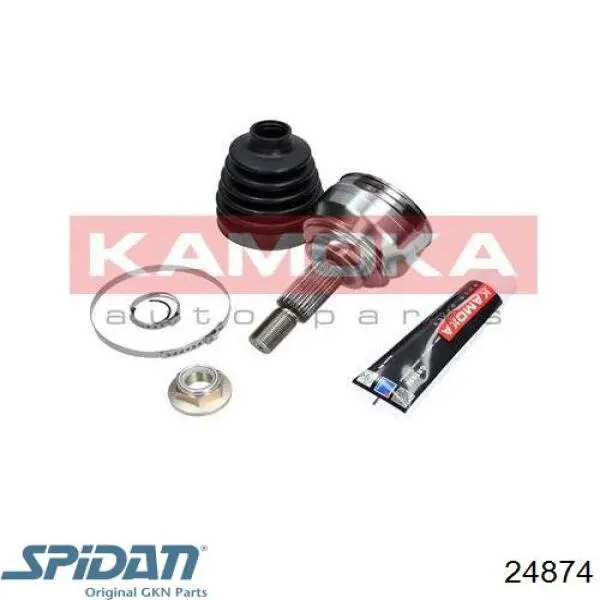 ШРУС зовнішній передній 24874 GKN-Spidan
