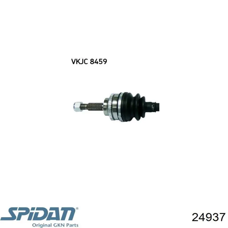 Піввісь (привід) передня, ліва 24937 GKN-Spidan