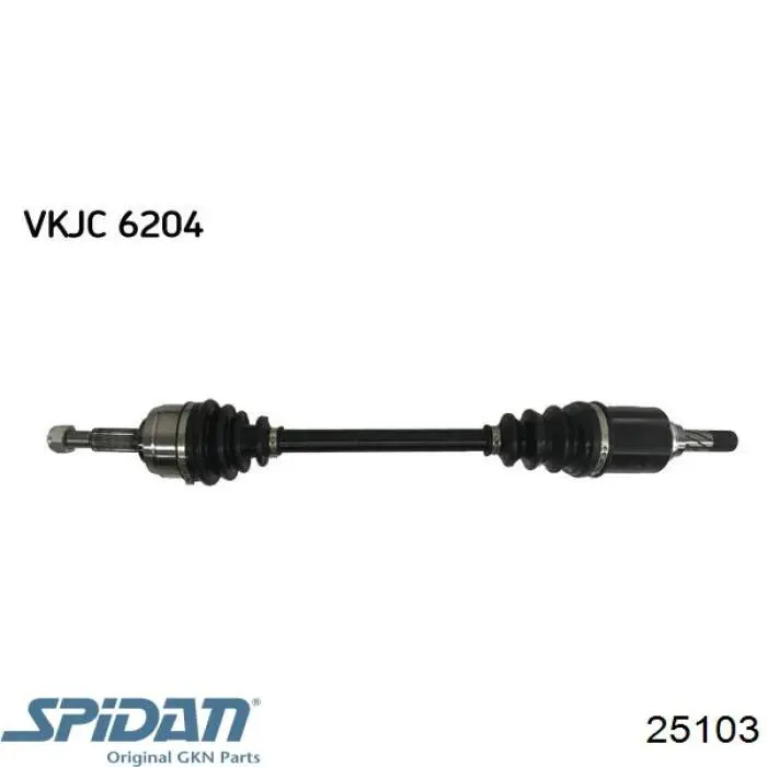 Піввісь передня ліва Renault (RVI) 8201353627