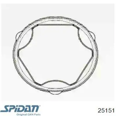 Пильник гранати внутрішній, передній півосі GKN-Spidan 25151 ціна, від 7.28 USD