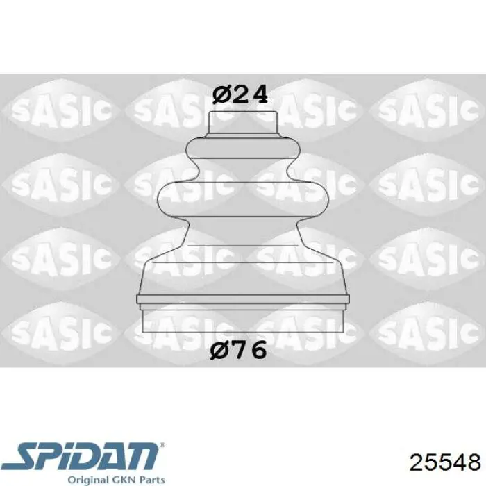 Пильник гранати внутрішній, передній півосі GKN-Spidan 25548 ціна, від 7.05 USD