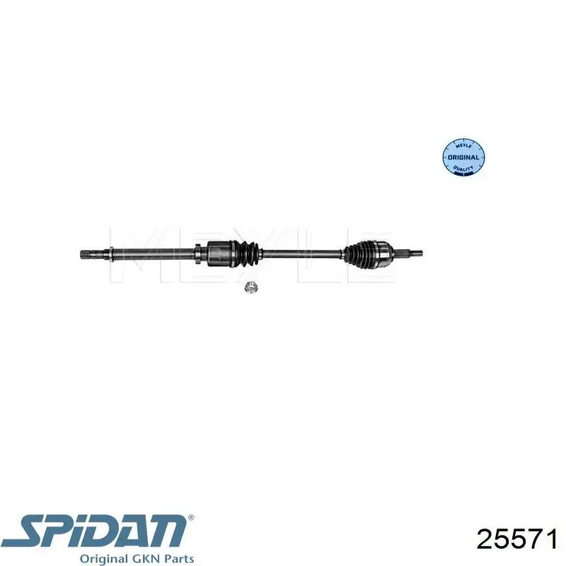 Піввісь передня, права Renault (RVI) 391009002R ціна, від 82.35 USD