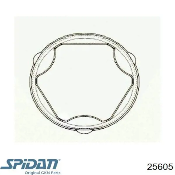 25605 GKN-Spidan пильники шрусів передній піввісі, комплект