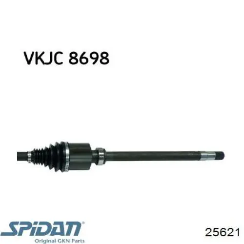Піввісь передня, права GKN-Spidan 25621 ціна, від 127.74 USD