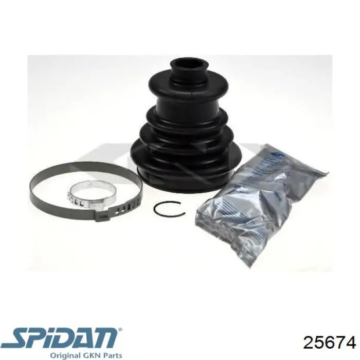 Купити 25674 GKN-Spidan Пильник шарніра кутових швидкостей внутрішній передній