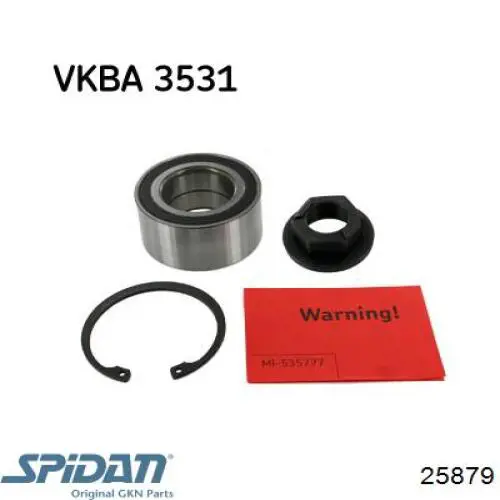 Пильник ШРУСа внутрішній, передній піввісі 25879 GKN-Spidan