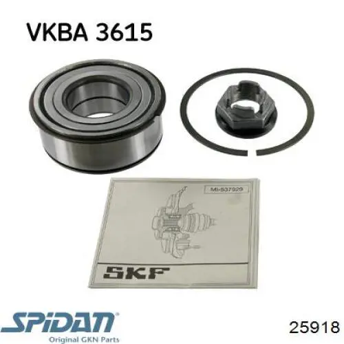 Купити 25918 GKN-Spidan Пильник шарніра приводу