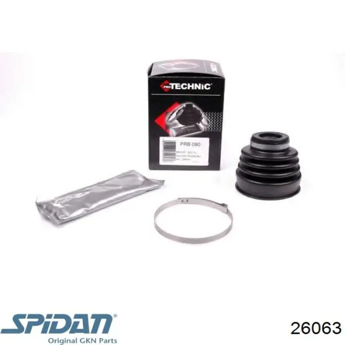 Купити 26063 GKN-Spidan Пильник шарніра кутових швидкостей внутрішній передній