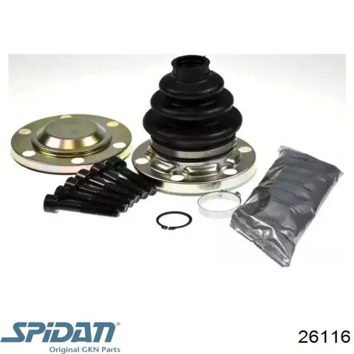 Купити 26116 GKN-Spidan Пильник ШРКШ зовнішній, задньої півосі
