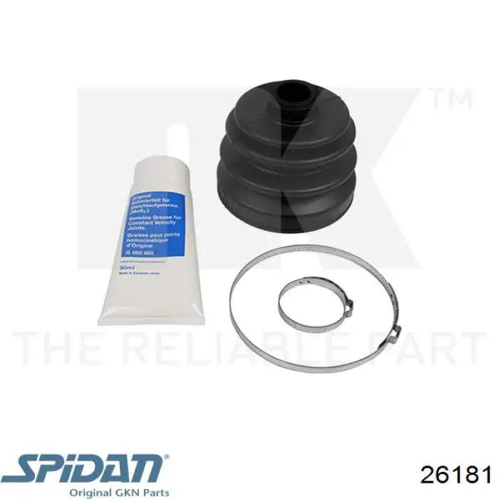 Купити 26181 GKN-Spidan Пильник шарніра приводу