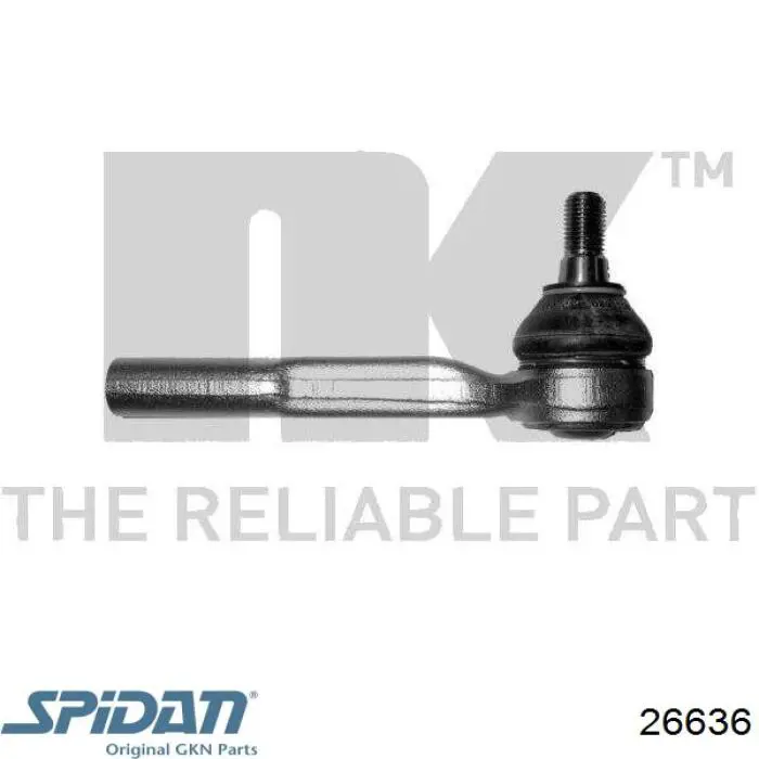 Підшипник задньої ступиці 26636 GKN-Spidan