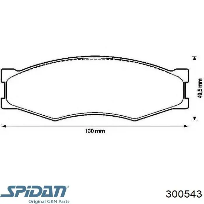 Купити 300543 GKN-Spidan Пильник шарніра кутових швидкостей внутрішній передній