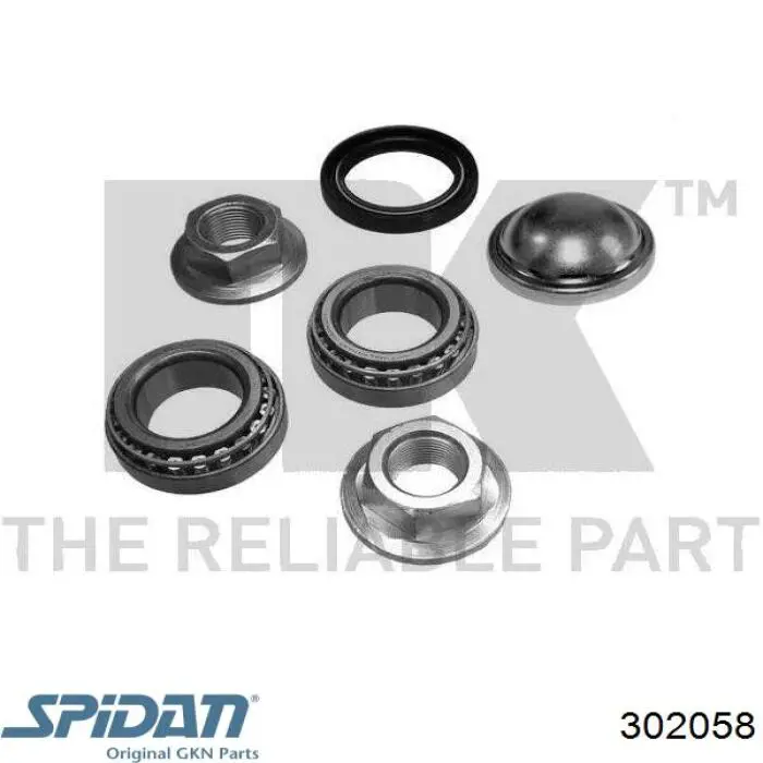 ШРУС зовнішній передній 302058 GKN-Spidan