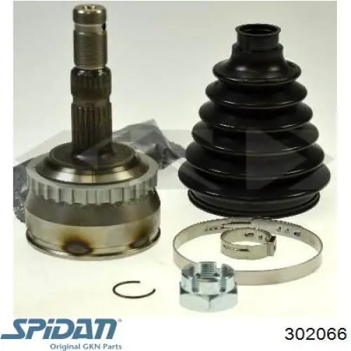 ШРУС зовнішній передній 302066 GKN-Spidan