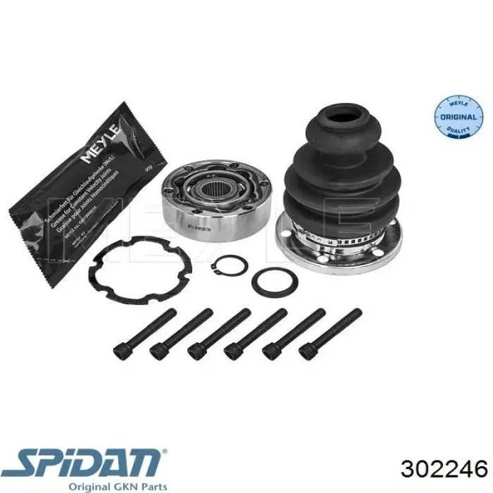 ШРКШ внутрішній, передній GKN-Spidan 302246 ціна, від 29.26 USD