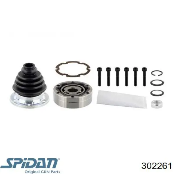 Шарнір кутових швидкостей передній лівий GKN-Spidan 302261 ціна, від 28.12 USD