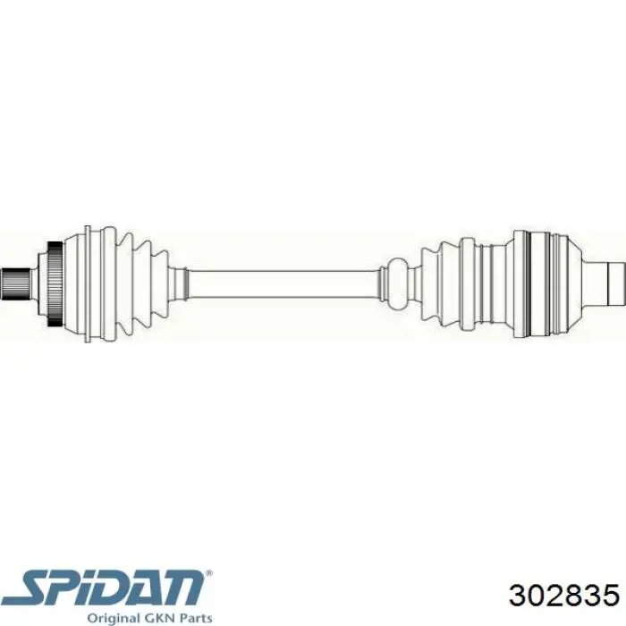 Привід правий GKN-Spidan 20155