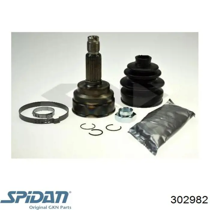 ШРУС зовнішній передній 302982 GKN-Spidan