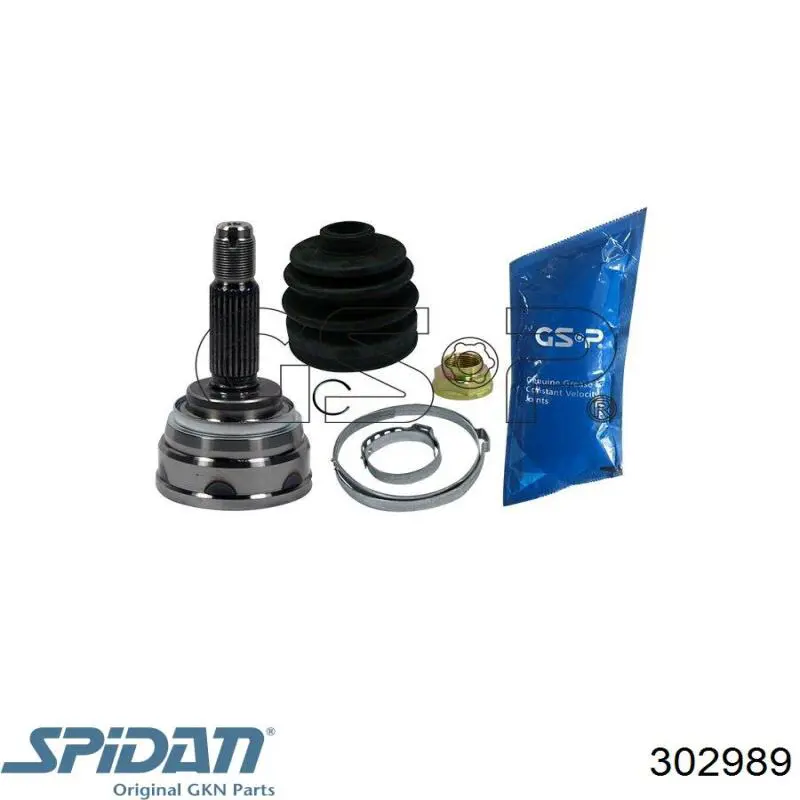 ШРУС зовнішній передній 302989 GKN-Spidan
