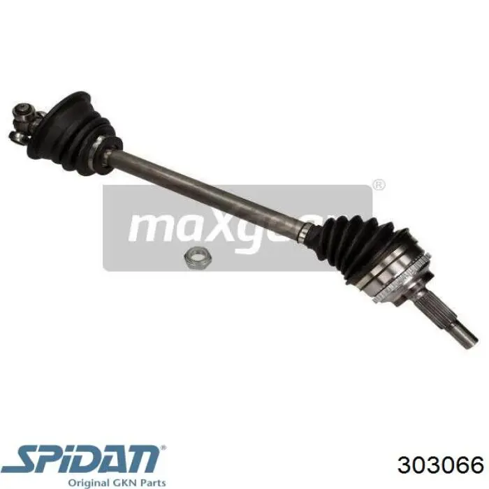 Привід передній лівий GKN-Spidan 303066 ціна, від 61.75 USD